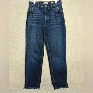 GUESS Mom Jeans size 26  stretch high waist straight leg